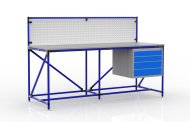 Werkbank mit Lochplatte 240408310, Breite 2000 mm - 3
