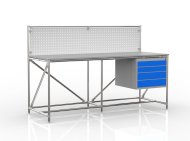 Werkbank mit Lochplatte 240408310, Breite 2000 mm - 4