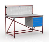 Werkbank mit Lochplatte 24040834, Breite 1500 mm - 2