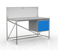 Werkbank mit Lochplatte 24040834, Breite 1500 mm - 4