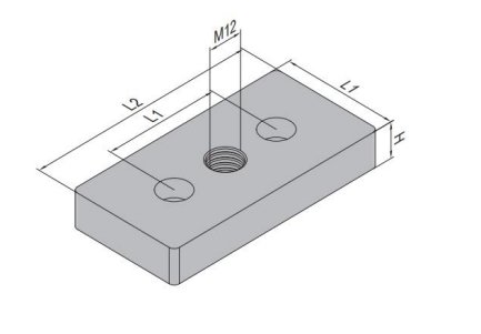 Flansch für die Profile CP-40-ST - 2