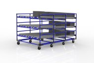 FIFO-Schwerkraftregal mit Rollen 22110953 - 3