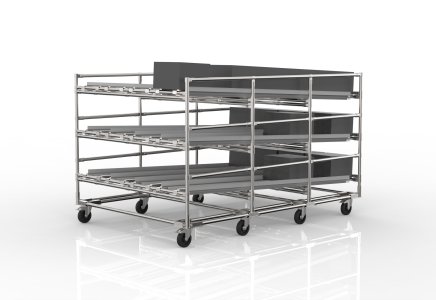 FIFO-Schwerkraftregal mit Rollen 22110953 - 4