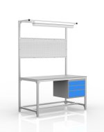 Werkbank aus Aluminiumprofilen, 3 Schubladen (verschiedene Varianten)