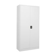 Metall-Flügeltürenschrank mit Fachböden Enprag JF-C01, Weiß