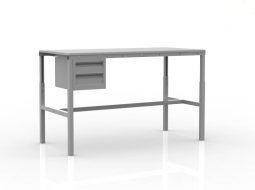 Arbeitstisch SP, Tiefe 700 mm, höhenverstellbar, (4 Modelle)