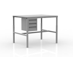 ESD Arbeitstisch SPESD, Tiefe 700 mm (4 Modelle)