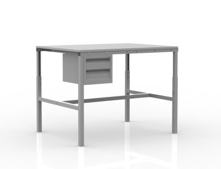 ESD Arbeitstisch SPESD, höhenverstellbar, Tiefe 900 mm (4 Modelle) - 1
