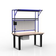 Elektrisch höhenverstellbarer Schreibtisch mit Container und einer Schublade 24111934 - 3