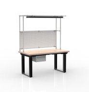 Elektrisch höhenverstellbarer Schreibtisch mit Container und einer Schublade 24111937