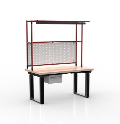 Elektrisch höhenverstellbarer Schreibtisch mit Container und einer Schublade 24111937 - 2