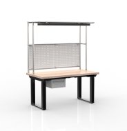 Elektrisch höhenverstellbarer Schreibtisch mit Container und einer Schublade 24111937 - 4