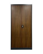 Großraumschrank JF-C34 anthrazit/Nachahmung dunkles Holz.
