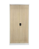 Großraumschrank JF-C34 weiß/Hellholzimitat