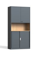 Schrank mit Flügel- und Schiebetüren HDW-C-K04