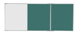 keramische Klapptafel für Kreide- und Filzbeschriftung TRIPTYCH,  (6 Modelle)
