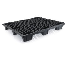 Kunststoffpalette, stapelbar, H x B x T 135 x 1000 x 1200 mm