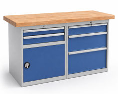 Werkbank mit Schubladenschrank RS15_2D3