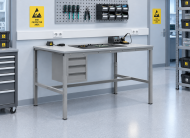 Antistatischer höhenverstellbarer Tisch Enprag SPESD, 1800 × 700 mm - 2