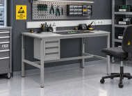 Antistatischer höhenverstellbarer Tisch Enprag SPESD, 1800 × 900 mm - 2