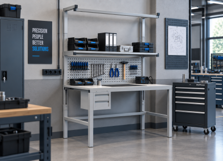 Antistatischer höhenverstellbarer Tisch Enprag SPEXESD, 1500 × 900 mm - 2