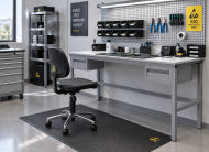 ESD Arbeitstisch Enprag SPESD, 1800 × 700 mm, höhenverstellbar - 2