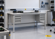 Antistatischer höhenverstellbarer Tisch Enprag SPESD, 1800 × 900 mm - 2
