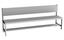 Garderobenbank  LAV 20O - Breite 2000 mm