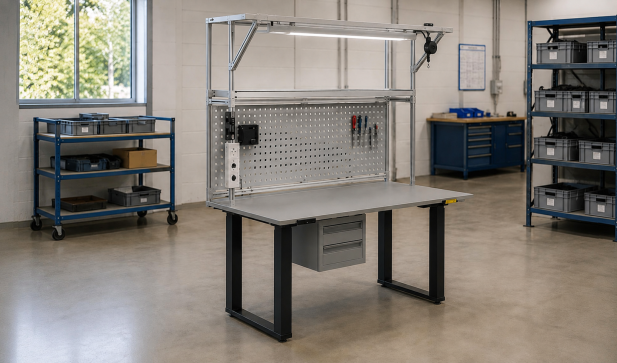 Neue höhenverstellbare ESD-Tische für sicheres Arbeiten