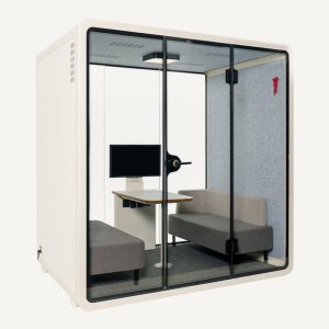 Akustische Boxen: Ruhige Arbeitszone in einer lauten Umgebung