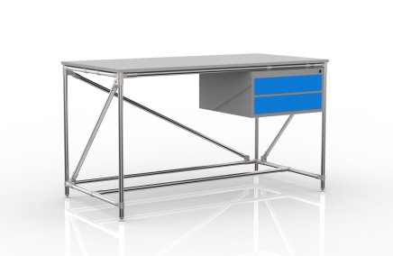 Werkbank mit zwei Schubladen Breite 1500 mm, 24040538 - 4