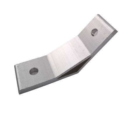 Winkel 135°, 70x70x9 mm.