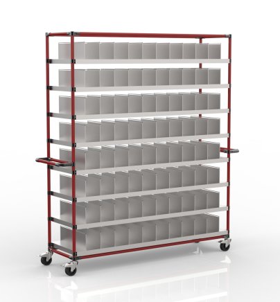 Transportwagen mit modularem Teiler 23121901