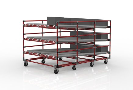 FIFO-Schwerkraftregal mit Rollen 22110953 - 2