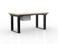 Elektrisch höhenverstellbarer Schreibtisch mit Container und einer Schublade 24111931