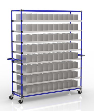 Transportwagen mit modularem Teiler 23121901