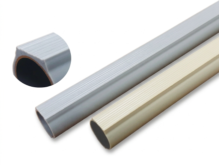 Stahlrohr Logiform mit Gleitfläche - Grey
