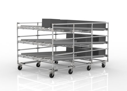 FIFO-Schwerkraftregal mit Rollen 22110953