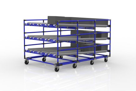 FIFO-Schwerkraftregal mit Rollen 22110953