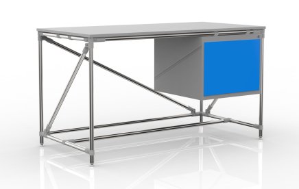 Werkbank mit Container Breite 1500 mm, 240405311