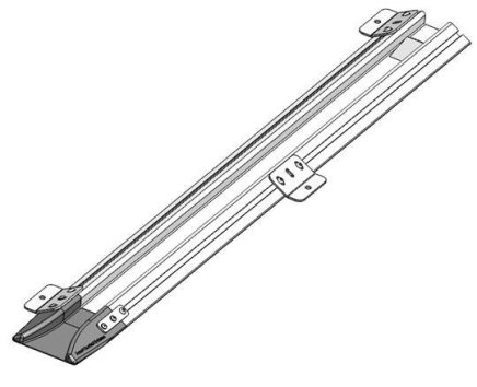 Einzelne Konsole zur Befestigung der Schiene am Boden - 2