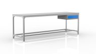 Werkstatttisch aus Aluminiumprofilen (verschiedene Varianten)