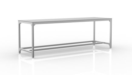 Werkbank aus Aluminiumprofilen (verschiedene Varianten)