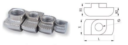 Mutter für T-Nut KEA-40-M6