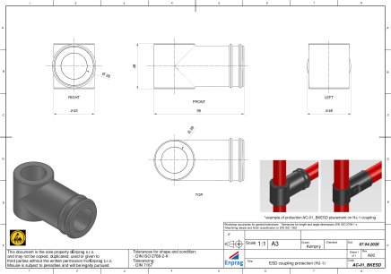 Schutzkappe für Verbinder AC-01BKESD - 4